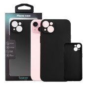 Husa Iphone 15 Plus Spacer, grosime 1.5mm, material flexibil TPU, negru 