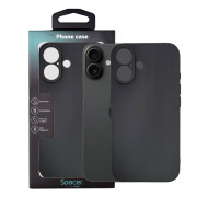 Husa Iphone 16 Spacer, grosime 1.5mm, material flexibil TPU, negru Husa Iphone 16 Spacer, grosime 1.5mm, material flexibil TPU, negru