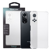 Husa Huawei telefon Nova 9, transparent, tip back cover, protectie suplimentara antisoc la colturi, material flexibil TPU, 