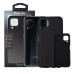 Husa Huawei telefon P 40 Lite, negru, tip back cover, material flexibil silicon + interior cu microfibra, 