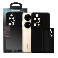 Husa Huawei telefon P 50 Pro, negru, tip back cover, material flexibil TPU, 