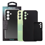 Husa Samsung Galaxy A24 Spacer, negru, grosime 1.5mm, material flexibil TPU 