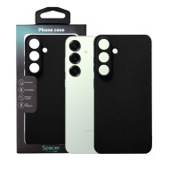 Husa Samsung Galaxy S25 Plus Spacer, negru, grosime 1.5mm, material flexibil TPU Husa Samsung Galaxy S25 Plus Spacer, negru, grosime 1.5mm, material flexibil TPU