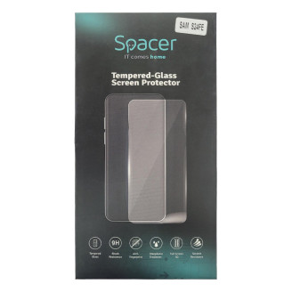 FOLIE STICLA  Spacer pentru Samsung Galaxy S24FE grosime 0.3mm, acoperire totala ecran, strat special anti-ulei si anti-amprenta, Tempered Glass, sticla 9D, duritate 9H 