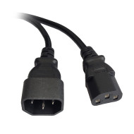 CABLU alimentare Spacer prelungitor, 1.8m, intrare C14, iesire C13, 10A, negru, 