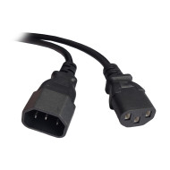 CABLU alimentare Spacer prelungitor, 1.8m, intrare C14, iesire C13, 6A, negru, 