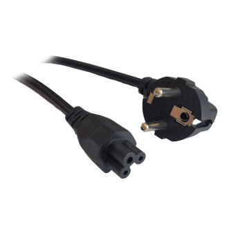 CABLU alimentare Spacer notebook 1.8m, intrare Shucko, iesire C5, 10A, negru, CABLU alimentare Spacer notebook 1.8m, intrare Shucko, iesire C5, 10A, negru,