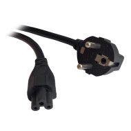 CABLU alimentare Spacer notebook  1m, intrare Shucko, iesire C5, 16A, negru, 