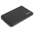 RACK extern SPACER, pt HDD/SSD, 2.5 inch, S-ATA, interfata PC USB 3.0, Husa piele sintetitca, aluminiu, negru, 