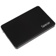 RACK extern SPACER, pt HDD/SSD, 2.5 inch, S-ATA, interfata PC USB 3.0, Husa piele sintetitca, plastic, negru, 