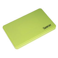 RACK extern SPACER, pt HDD/SSD, 2.5 inch, S-ATA, interfata PC USB 3.0, Husa piele sintetitca, plastic, Verde, 