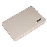 RACK extern SPACER, pt HDD/SSD, 2.5 inch, S-ATA, interfata PC USB 3.0, Husa piele sintetitca, plastic, Alb, 