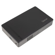 RACK extern SPACER, pt HDD/SSD, 3.5 inch, S-ATA, interfata PC USB 3.0, alimentare retea, plastic, negru, 