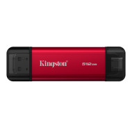 KINGSTON 512GB Dual USB-A/C Portable SSD Up to 1050MB/s USB 3.2 Gen 2 