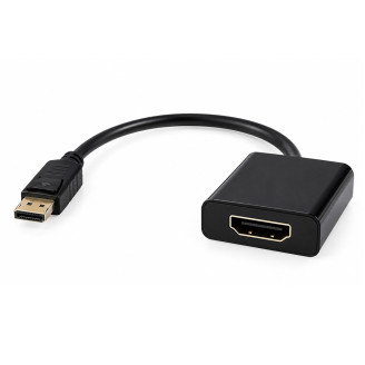 CABLU video SPACER, adaptor DisplayPort (T) la HDMI (M), FullHD (1980+1080) la 60Hz, 0.10m, negru, CABLU video SPACER, adaptor DisplayPort (T) la HDMI (M), FullHD (1980+1080) la 60Hz, 0.10m, negru,