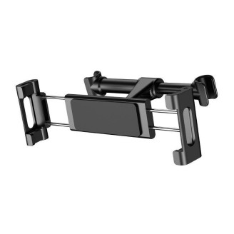 SUPORT AUTO Baseus pt. SmartPhone sau Tableta, fixare pe tetiera, ofera posibilitatea reglarii unghiului de vizionare pe verticala si orizontala (360 de grade), negru 