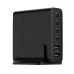 ALIMENTATOR retea 220V GEMBIRD, universal, 2 x USB-A + 4 x USB-C 3A , max. 75W PD GaN, protectie: scurtcircuit, supraincarcare, supratensiune, supraincalzire, cablu 1.5m, negru, 