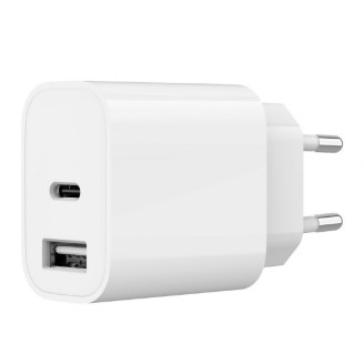 ALIMENTATOR retea 220V GEMBIRD, universal, 1 x USB Type-C 2.4A , 1 x USB-A maxim 2.4A, protectie: scurtcircuit, supraincarcare, alb, ALIMENTATOR retea 220V GEMBIRD, universal, 1 x USB Type-C 2.4A , 1 x USB-A maxim 2.4A, protectie: scurtcircuit, supraincarcare, alb,