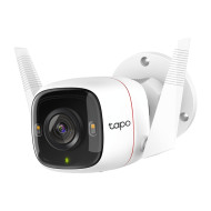CAMERA IP Exterior TP-LINK , 2K QHD 2560x1440, IP66, dist. IR 30 m, tip lentila fixa 4 mm, 4 Mpx, RJ-45 + wireless, microfon, carcasa plastic, slot SD card da, 