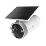 CAMERA IP Exterior TP-LINK, panou solar inclus, acumulator integrat 7800mAh pana la 180 zile autonomie, IP66, dist. IR 15 m, tip lentila fixa 3.16 mm, 8 Mpx 4K, wireless 2.4Ghz, mic, plastic, slot SD card, 