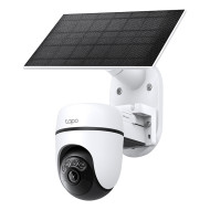 CAMERA IP TP-LINK + PANOU SOLAR, wireless, turret, pt.exterior, dist. IR 9 m, tip lentila fixa 4 mm, 2K 3MP (2304×1296 px), microfon, carcasa plastic, slot SD card, 