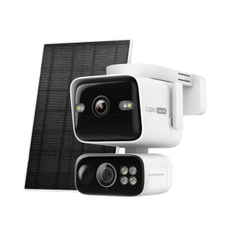 CAMERA IP Exterior TP-Link, dual lens 4K+4K (wide 165°+telephoto 6mm), pan/tilt 360°, alimentare solara inclusa, baterie 10.000mAh, IP65, 