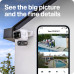CAMERA IP Exterior TP-Link, dual lens 4K+4K (wide 165°+telephoto 6mm), pan/tilt 360°, alimentare solara inclusa, baterie 10.000mAh, IP65, 
