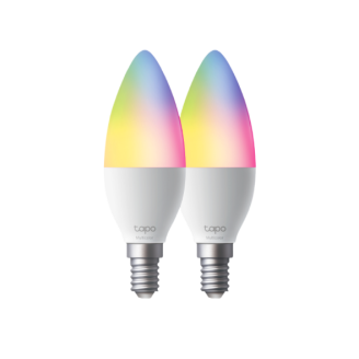BEC LED wireless TP-LINK, 470lm, 4.8W, fasung E14, temp culoare 2500K - 6500K,ctr prin smartph.cu apl.Tapo, ajustare auto a luminii in fct. de mom zilei 