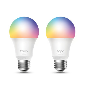BEC LED wireless TP-LINK, 800lm, 8.7W, E27, intens reglabila, ctr prin smartph.cu apl.Tapo, ajustare auto a luminii in fct. de mom zilei- diferite culori 