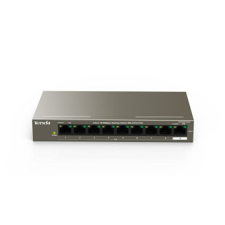 SWITCH TENDA unmanaged, 9 porturi RJ-45 10/100 dintre care 8 au PoE putere totala 58W, metalic SWITCH TENDA unmanaged, 9 porturi RJ-45 10/100 dintre care 8 au PoE putere totala 58W, metalic