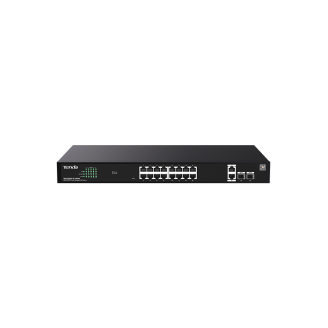 SWITCH TENDA PoE cloud managed, 18 GE+2 SFP porturi Gigabit, buget PoE 250W, metalic SWITCH TENDA PoE cloud managed, 18 GE+2 SFP porturi Gigabit, buget PoE 250W, metalic