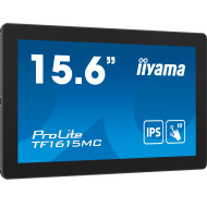 Monitor cu ecran tactil, Iiyama ProLite TF1615MC-B1, FHD, IPS /VGA HDMI DP/IP65, 16