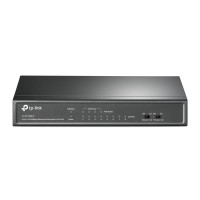 SWITCH PoE TP-LINK  8 porturi 10/100Mbps (4 PoE), IEEE 802.3af, carcasa metalica 
