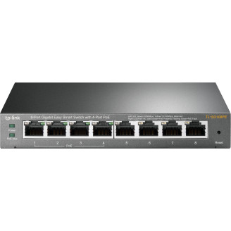 SWITCH PoE TP-LINK  8 porturi Gigabit (4 PoE), IEEE 802.3af, carcasa metalica 