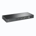 SWITCH TP-LINK 16 porturi Gigabit POE+ 250W total power, 2× combo gigabit SFP, 2× gigabit non-PoE RJ45, carcasa metal SWITCH TP-LINK 16 porturi Gigabit POE+ 250W total power, 2× combo gigabit SFP, 2× gigabit non-PoE RJ45, carcasa metal