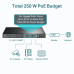 SWITCH TP-LINK 16 porturi Gigabit POE+ 250W total power, 2× combo gigabit SFP, 2× gigabit non-PoE RJ45, carcasa metal SWITCH TP-LINK 16 porturi Gigabit POE+ 250W total power, 2× combo gigabit SFP, 2× gigabit non-PoE RJ45, carcasa metal