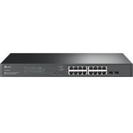 SWITCH TP-LINK 18 porturi JetStream Gigabit Smart Switch with 16-Port PoE+, carcasa metal SWITCH TP-LINK 18 porturi JetStream Gigabit Smart Switch with 16-Port PoE+, carcasa metal