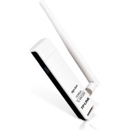 ADAPTOR RETEA TP-LINK , extern wireless 2.4 GHz, USB 2.0, port, 150 Mbps, antena externa detasabila x 1, 