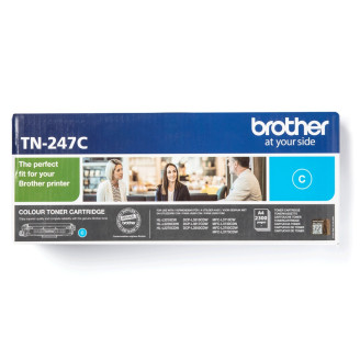 Toner Original Brother Cyan, TN247C, pentru HL-L3210|L3270|DCP-L3510|L3550|MFC-L3730|L3770, 2.3K, (timbru verde 1.2 lei) , 