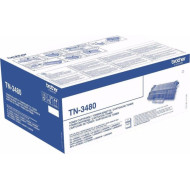 Toner Original Brother Black, TN3480, pentru HL-L5000|L5100|L5200|L6250|L6300|L6400|DCP-L5500|6600|MFC-L5700|L5750|L6800|L6900, 8K,