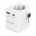 ADAPTOR GEMBIRD, universal, EU la conectori: US/UK/CN/AU, cu impamantare, 1x Schuko, 1x USB Type-C PD 20W, 1x USB-A QC 18W, siguranta 10A, max. 2500W, alb, ADAPTOR GEMBIRD, universal, EU la conectori: US/UK/CN/AU, cu impamantare, 1x Schuko, 1x USB Type-C PD 20W, 1x USB-A QC 18W, siguranta 10A, max. 2500W, alb,