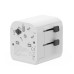 ADAPTOR GEMBIRD, universal, EU la conectori: US/UK/CN/AU, cu impamantare, 1x Schuko, 2x USB-A 12W, siguranta 10A, max. 2500W, alb, ADAPTOR GEMBIRD, universal, EU la conectori: US/UK/CN/AU, cu impamantare, 1x Schuko, 2x USB-A 12W, siguranta 10A, max. 2500W, alb,