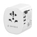 ADAPTOR GEMBIRD, universal, conectori: US/UK/EU/AU, 1x USB Type-C 15W, 2x USB-A 12W, siguranta 10A, max. 2300W, alb, ADAPTOR GEMBIRD, universal, conectori: US/UK/EU/AU, 1x USB Type-C 15W, 2x USB-A 12W, siguranta 10A, max. 2300W, alb,