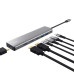 Adaptor Trust Dalyx 7 in 1, gri Adaptor Trust Dalyx 7 in 1, gri