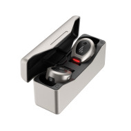 CASTI Edifier, wireless, intraauriculare - butoni, pt smartphone, microfon pe casca, conectare prin Bluetooth 5.0, gri, 