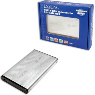 RACK extern LOGILINK, pt HDD/SSD, 2.5 inch, S-ATA, interfata PC USB 2.0, aluminiu, argintiu, 