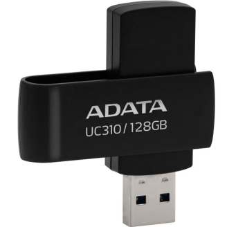 MEMORIE USB 3.2 ADATA 128 GB, protectie slide laterala, carcasa plastic, negru, 