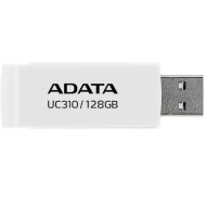 MEMORIE USB 3.2 ADATA 128 GB, protectie slide laterala, carcasa plastic, alb, 