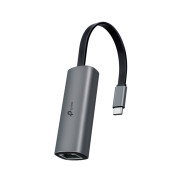 ADAPTOR RETEA TP-LINK , extern, USB-C, port RJ-45 Gigabit LAN, 2.5 Gbps, metalic, gri ADAPTOR RETEA TP-LINK , extern, USB-C, port RJ-45 Gigabit LAN, 2.5 Gbps, metalic, gri
