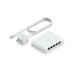 Ubiquiti 5-port 2.5G switch that can be powered with PoE or a USB-C adapter; 4x 2.5 GbE ports, 2.5 GbE PoE input port for power Ubiquiti 5-port 2.5G switch that can be powered with PoE or a USB-C adapter; 4x 2.5 GbE ports, 2.5 GbE PoE input port for power
